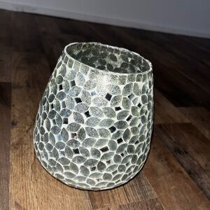 Silver Mosaic Vase